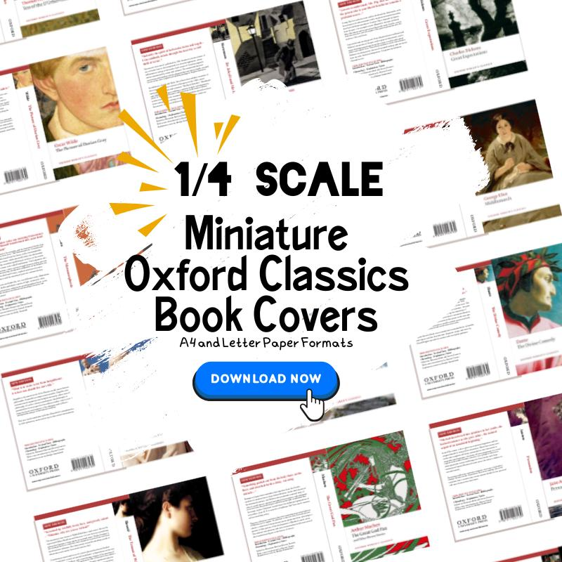 1/4 Scale Oxford Classics Book Covers