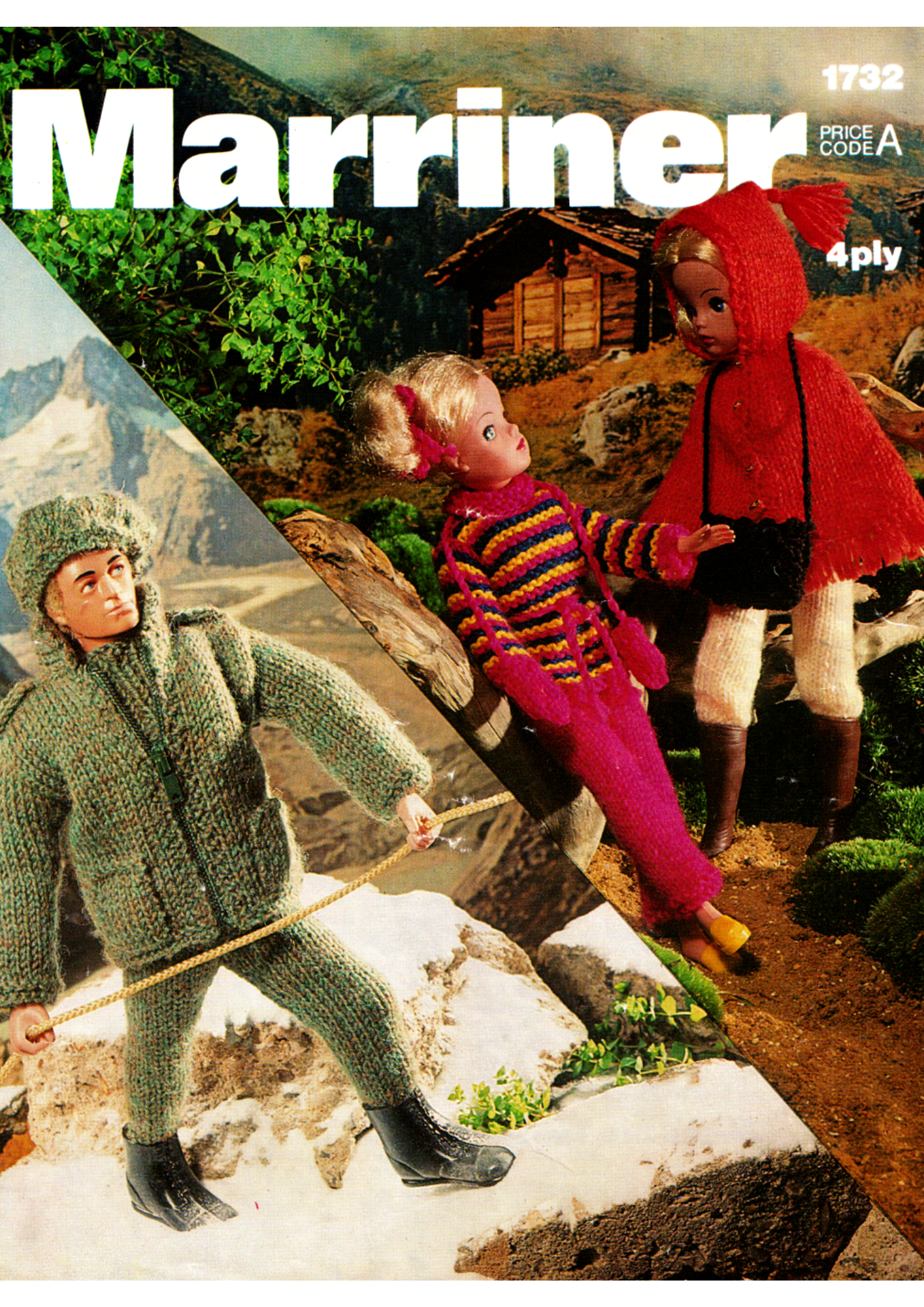 Marriner 1732 Doll Clothing Knitting Pattern