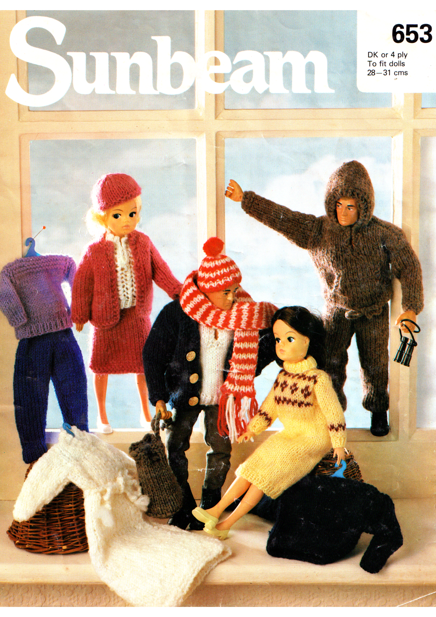 Sunbeam 653 Doll Knitting Pattern