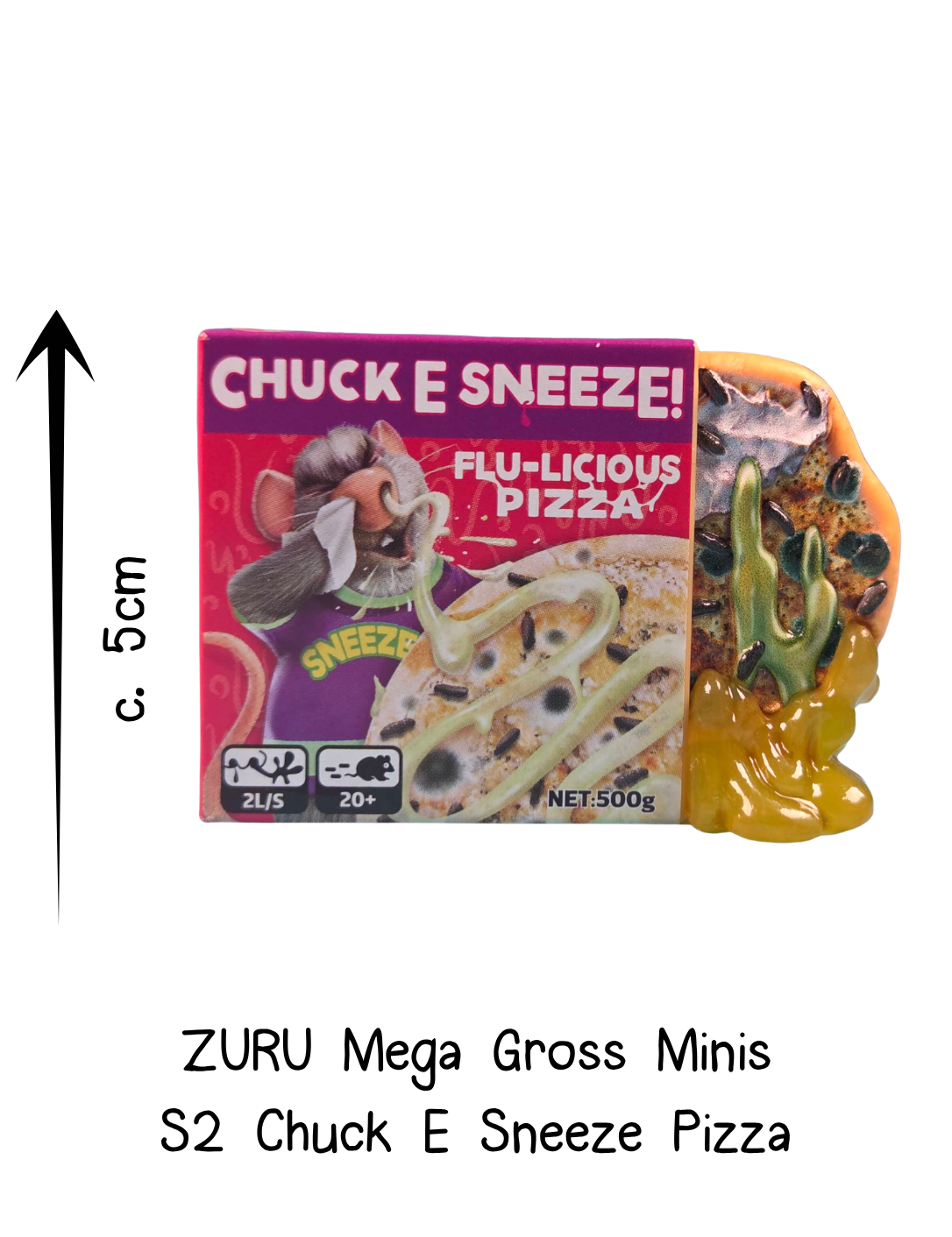 Zuru Mega Gross Minis Flu-licious Chuck E Sneeze Pizza