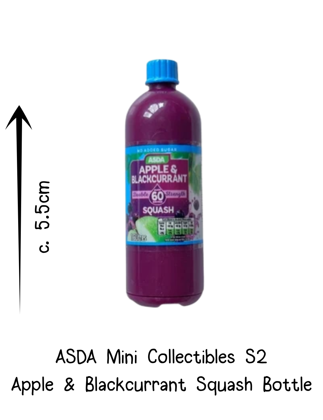 Asda Mini Collectibles Apple and Blackcurrant Squash