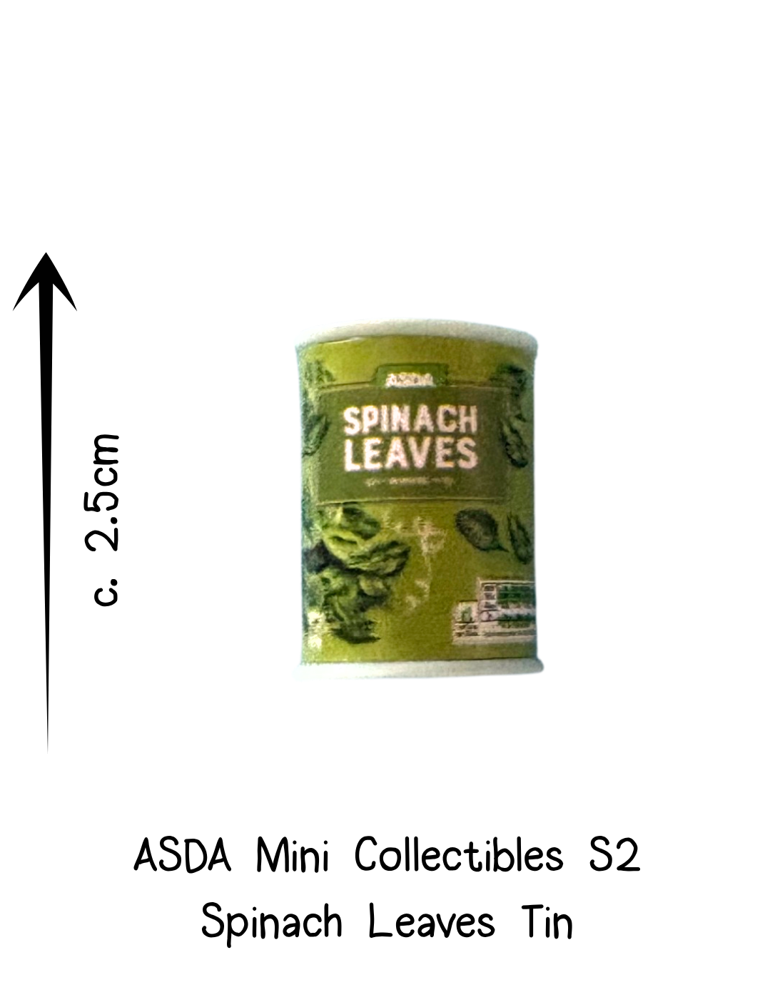 Asda Mini Collectibles Spinach Leaves Tin