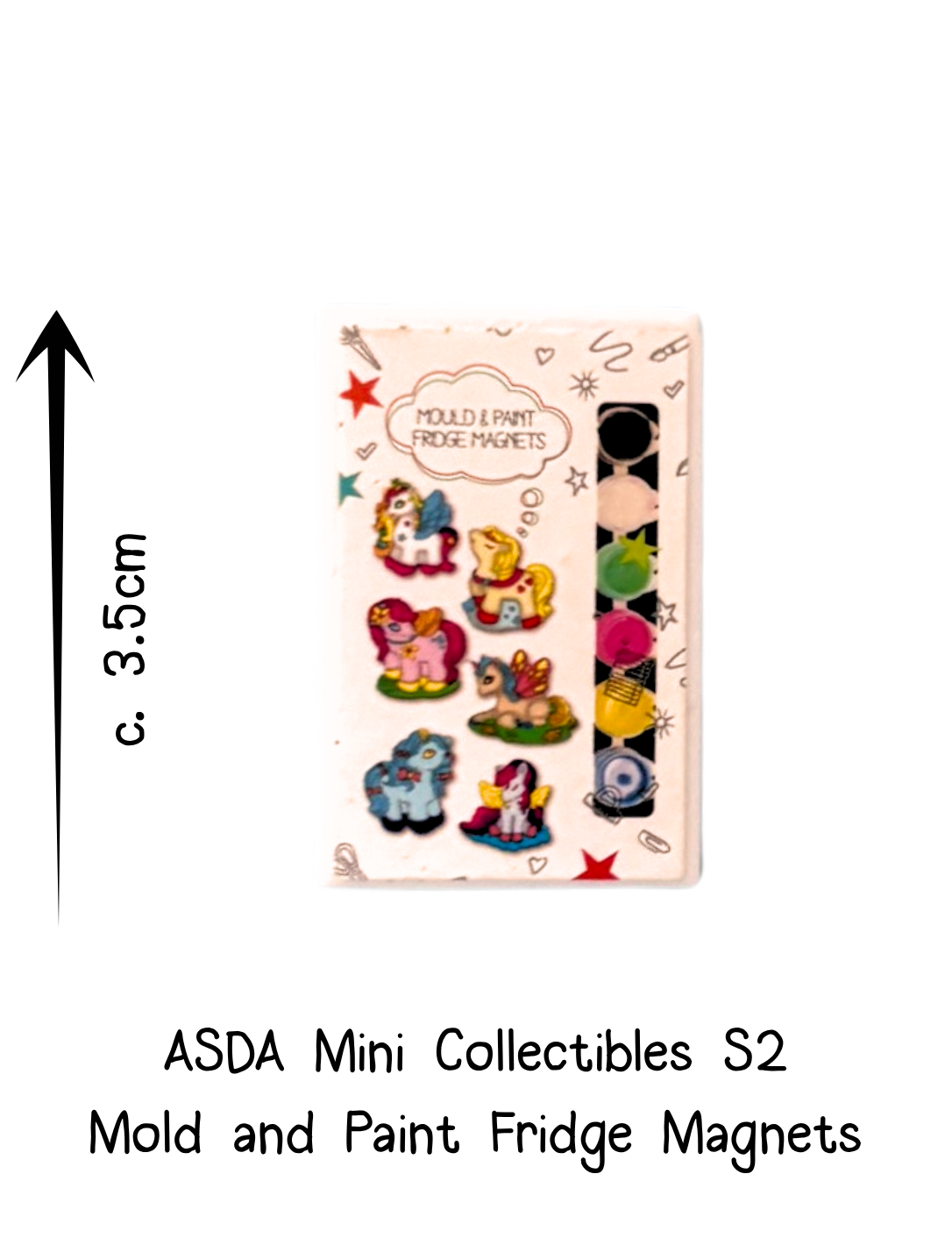 Asda Mini Collectibles Magnet Mold and Paint Kit