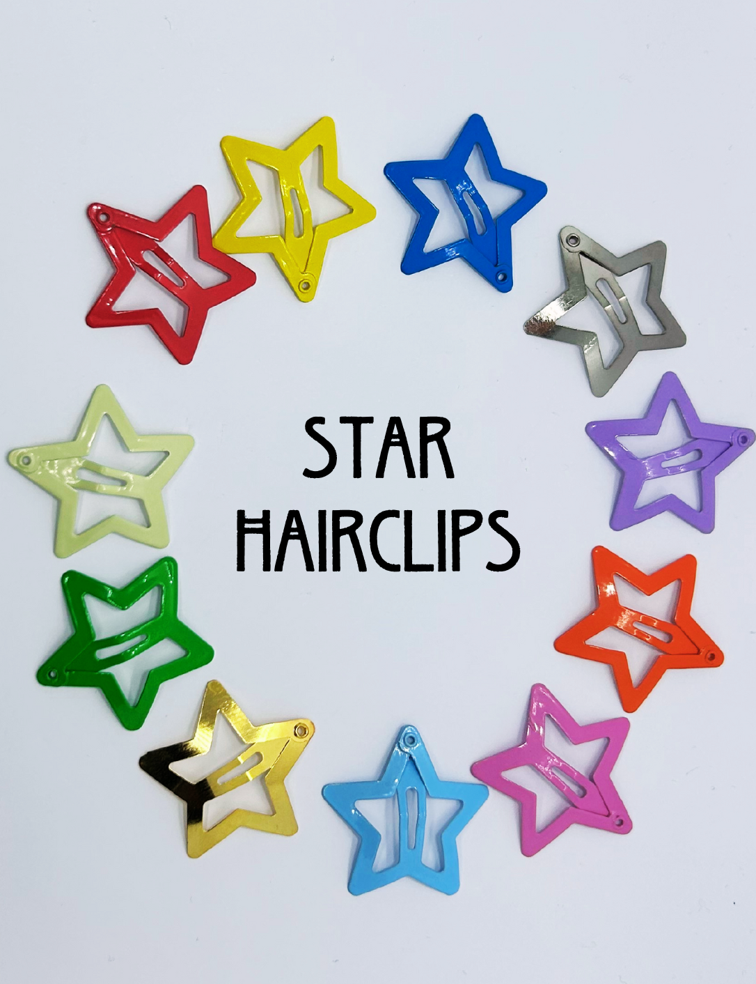 Rainbow Star Hairclips