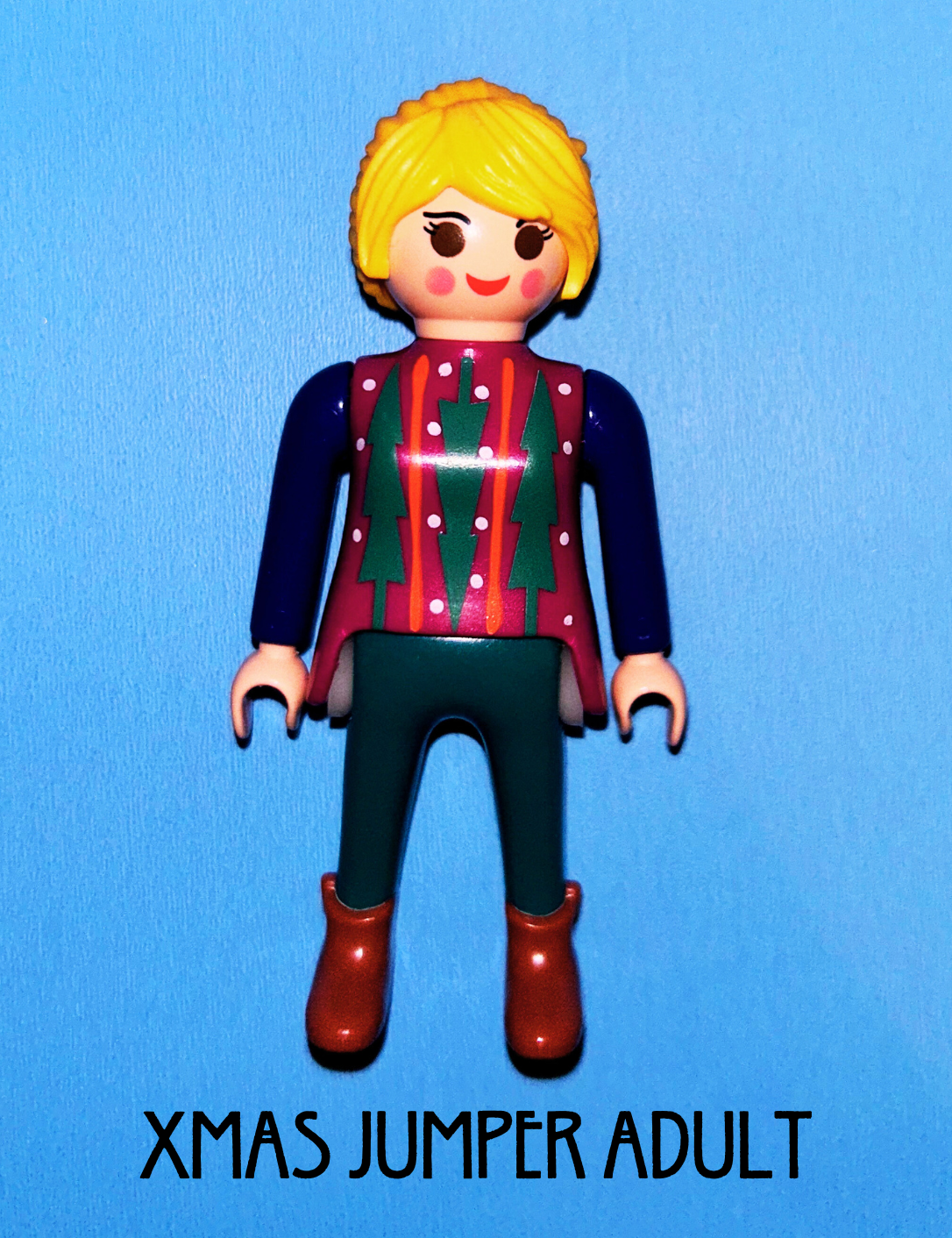 Xmas Jumper Adult Playmobil Figure