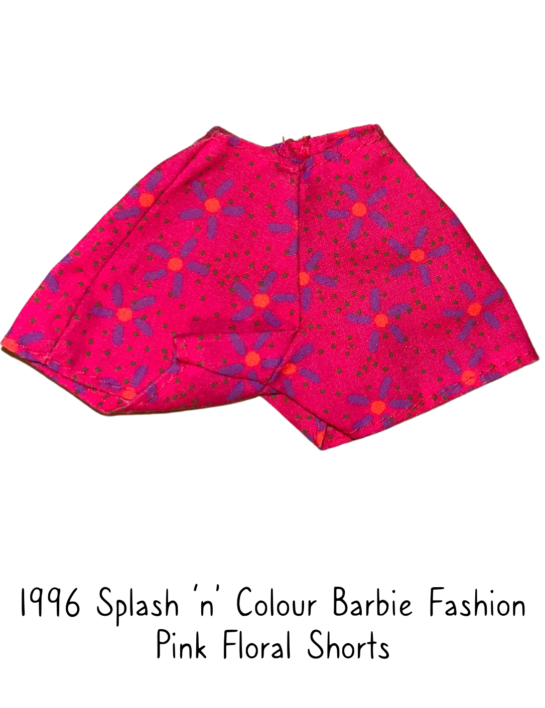 1996 Splash n Colour Barbie Fashion Pink Floral Shorts
