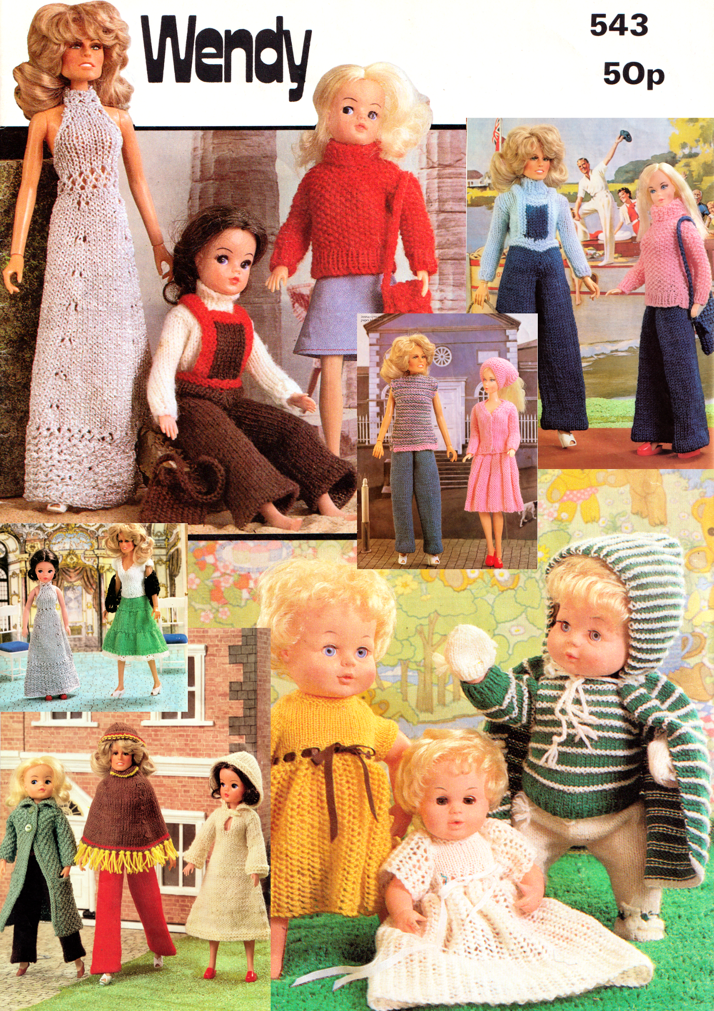 Wendy 543 Doll Knitting Pattern