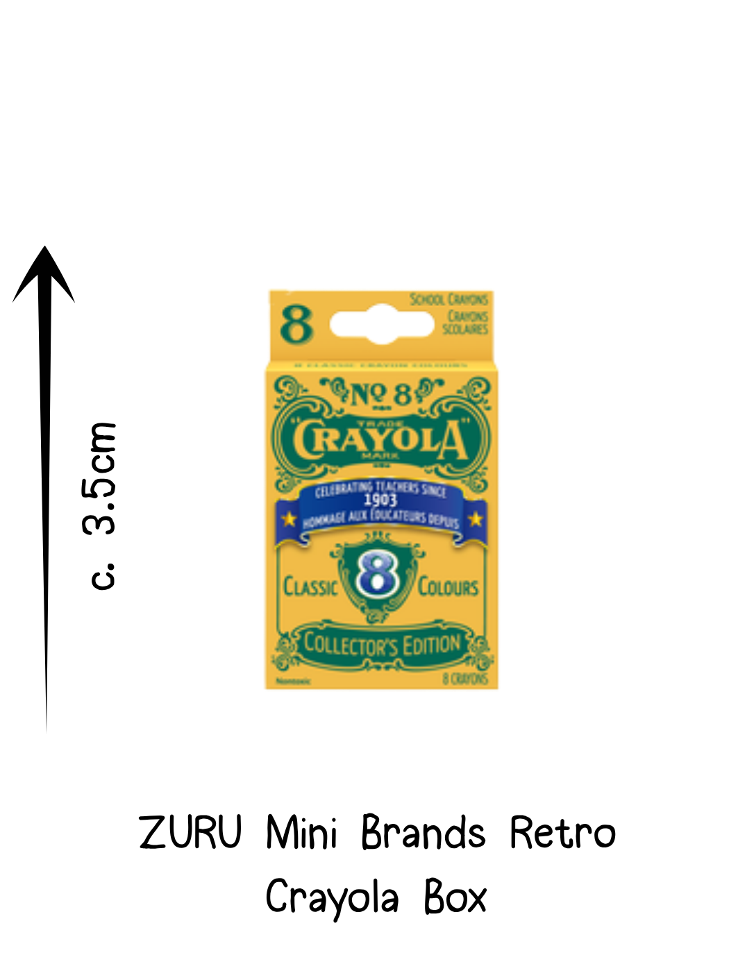 Zuru Mini Brands Retro Crayola Crayons Box
