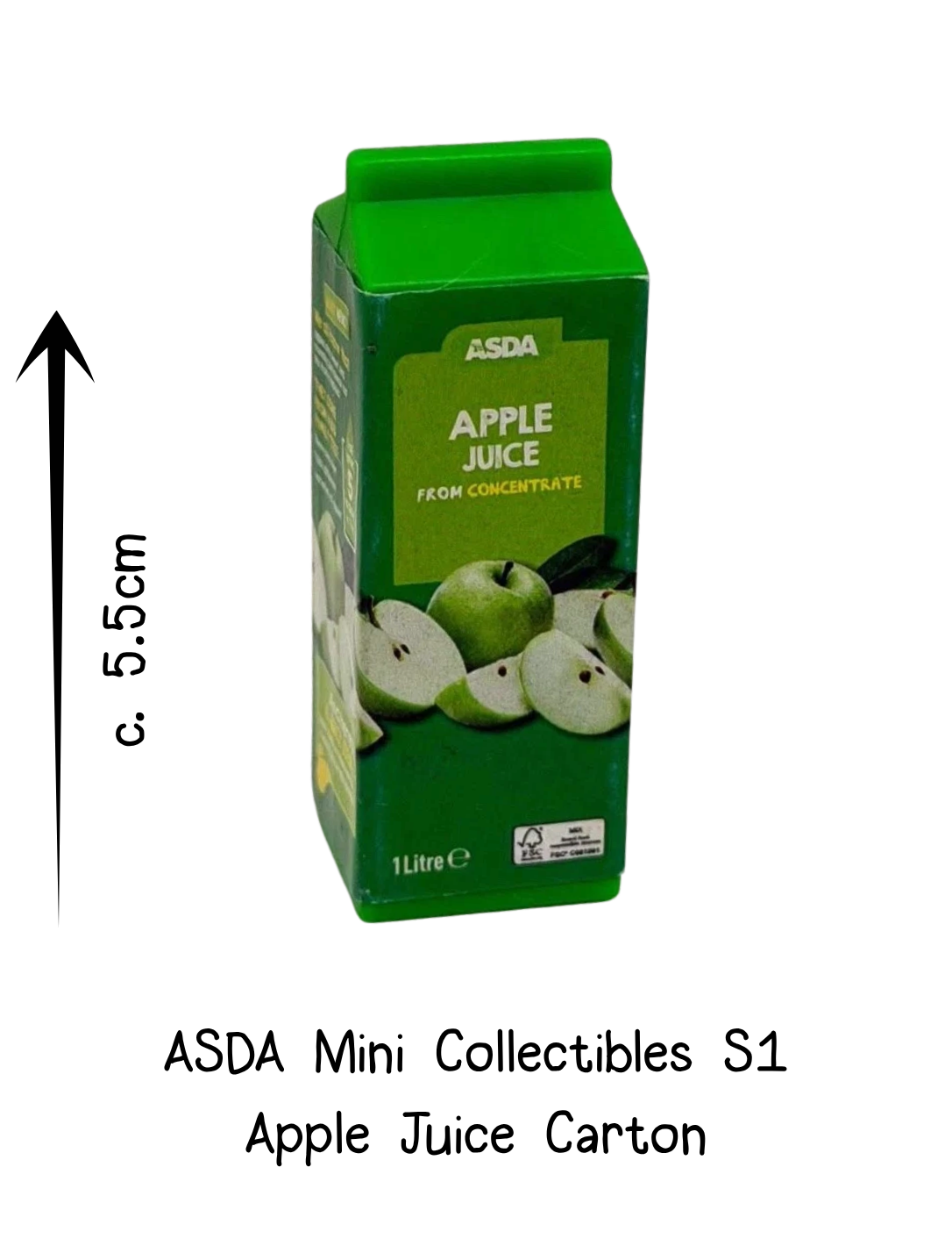 Asda Mini Collectibles Apple Juice Carton