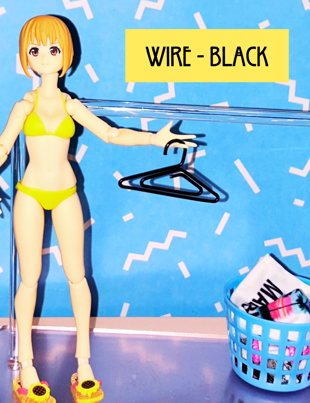 12th Scale Black Wire Hanger