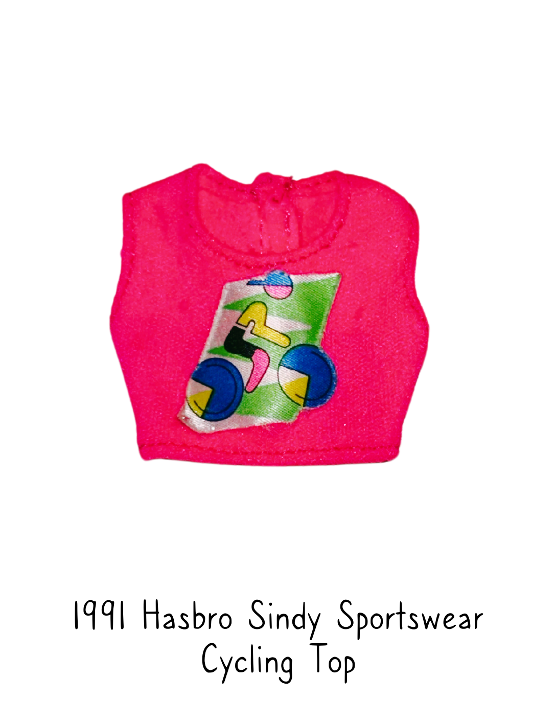 1991 Hasbro Sindy Sportswear Collection Cycling Top