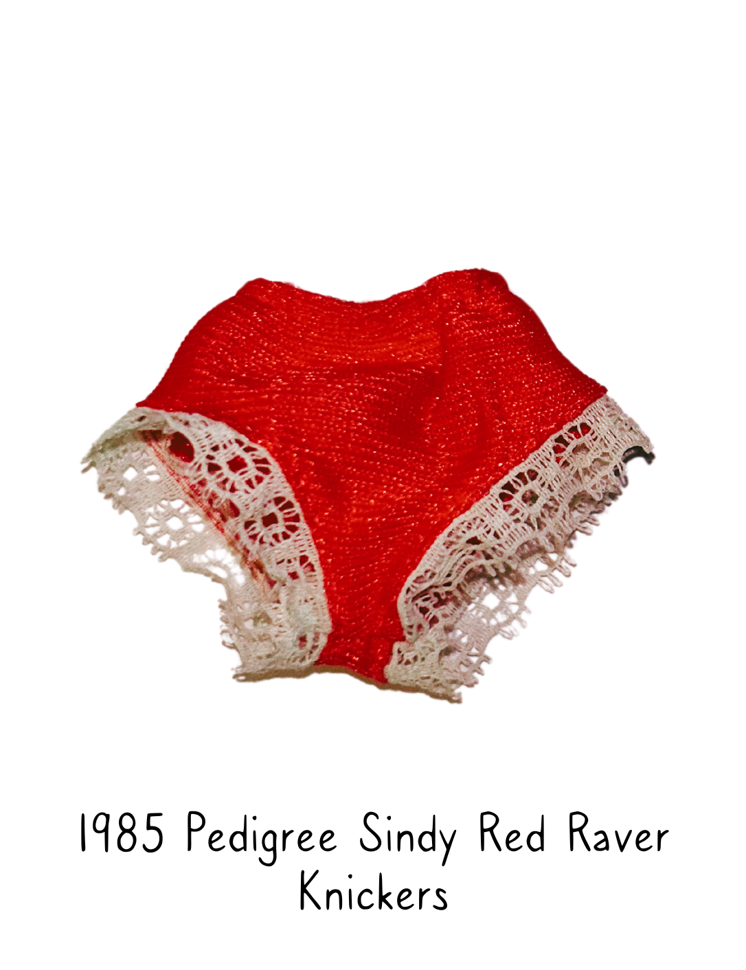 1985 Pedigree Sindy Red Raver Lingerie Knickers