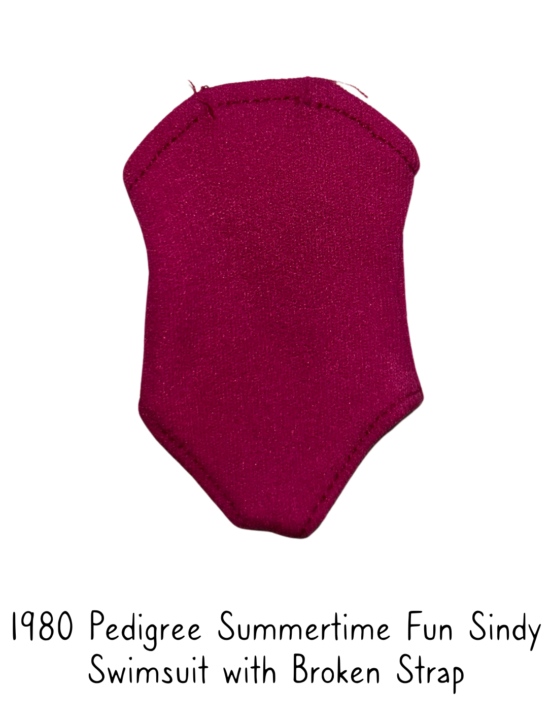 1980 Pedigree Summertime Fun Sindy Swimsuit with Broken Straps