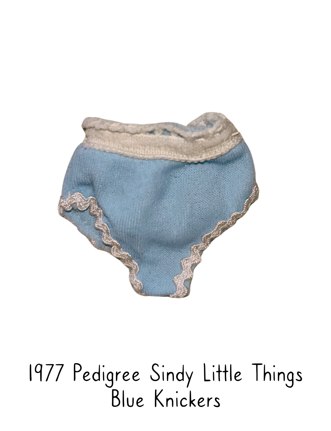 1977 Pedigree Sindy Fashion Doll Little Things Lingerie Blue Knickers