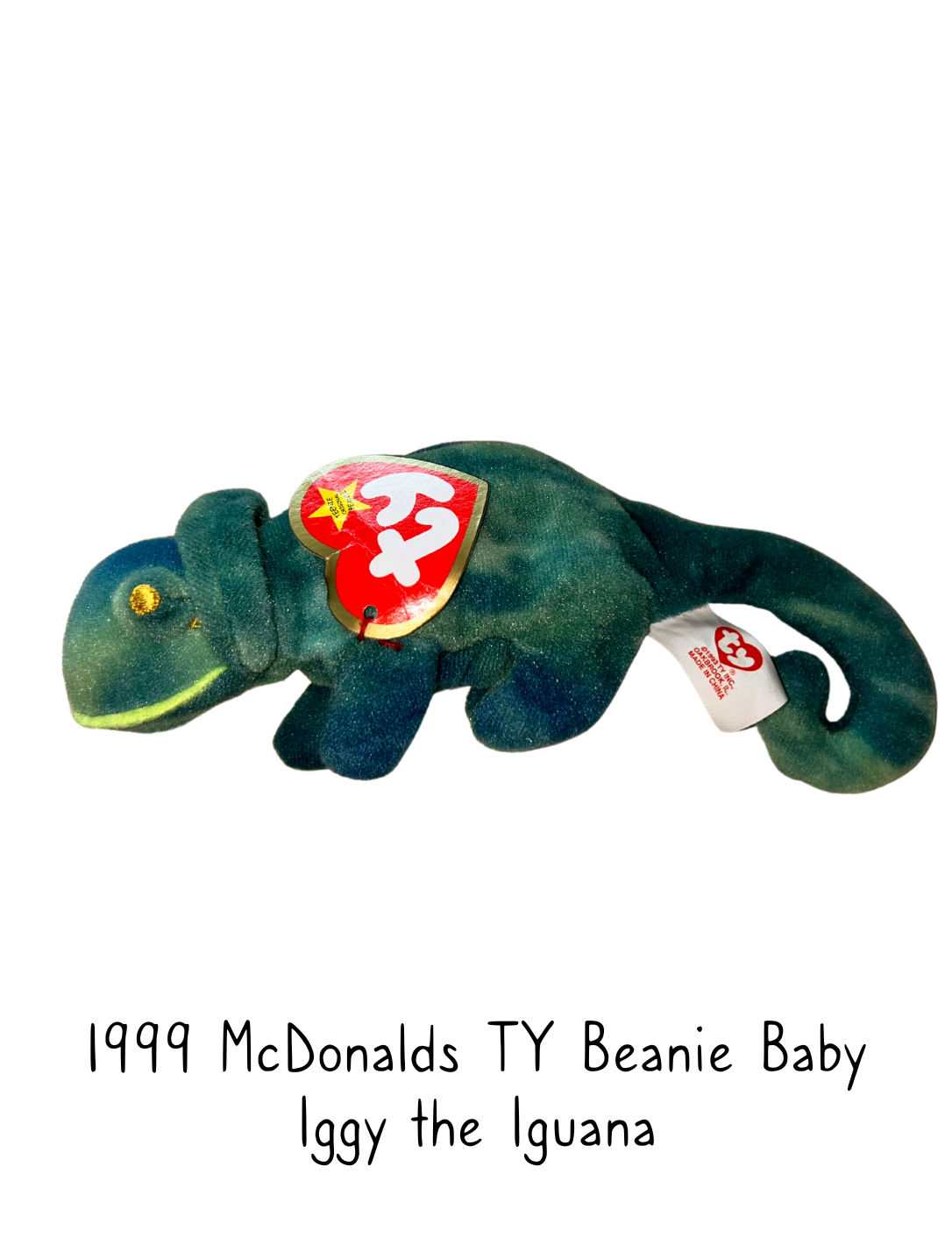 1999 McDonalds TY Beanie Babies Iggy the Iguana