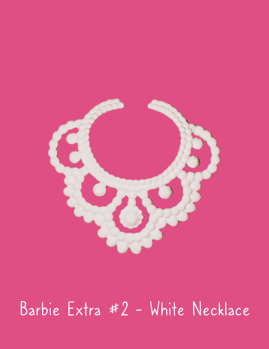 Barbie Extra #2 Fashion Doll Fancy White Necklace