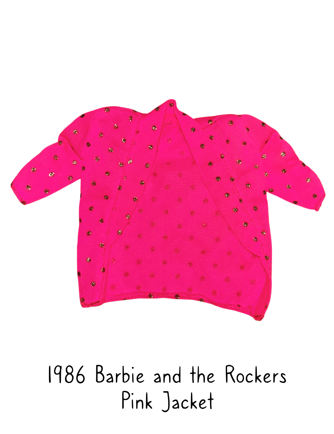1986 Barbie and the Rockers Fashion Doll Pink Jacket