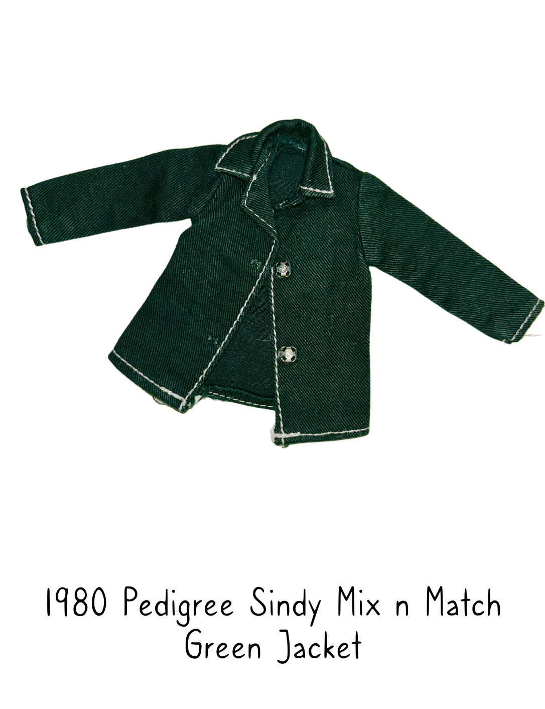 Pedigree Sindy 1980 Mix n Match Green Jacket