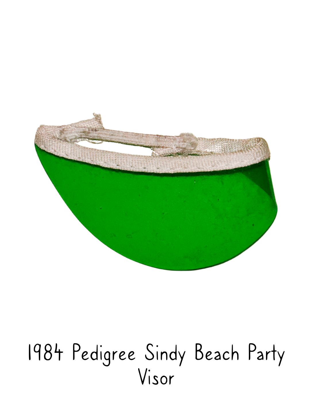 1984 Pedigree Sindy Beach Party Fashion Doll Green Visor