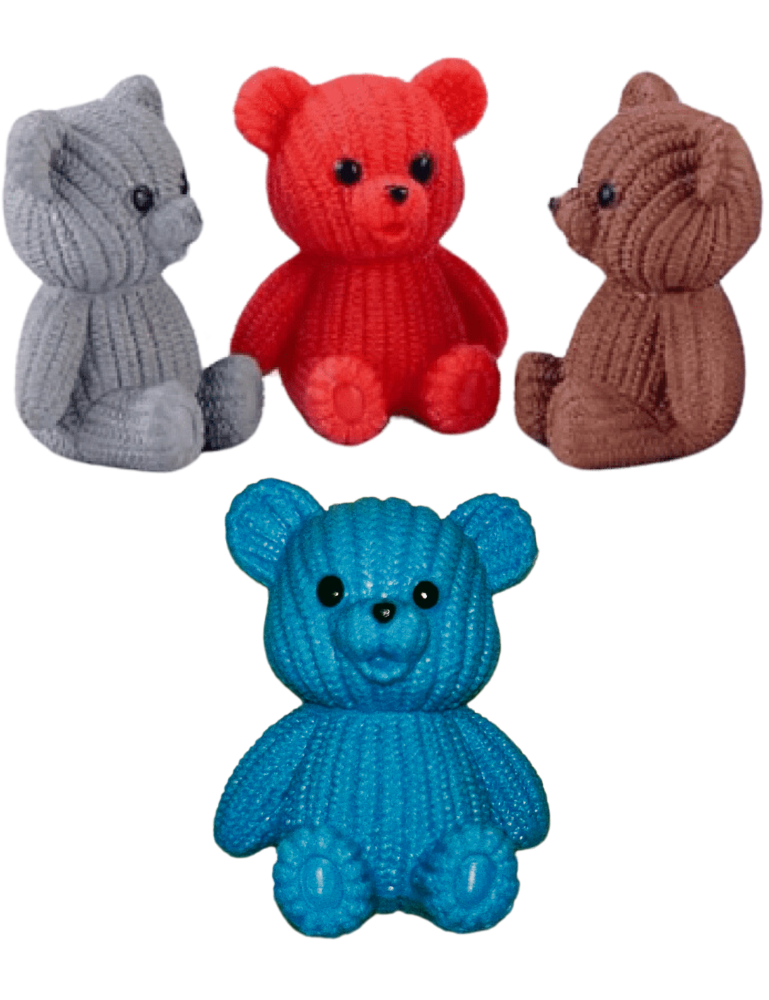 Miniature Knit Pattern Bears