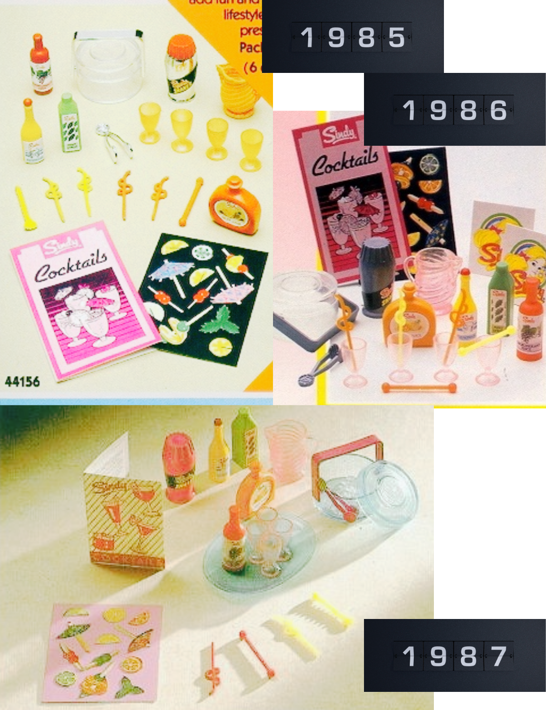 1980s Sindy Fashion Doll Cocktail Set