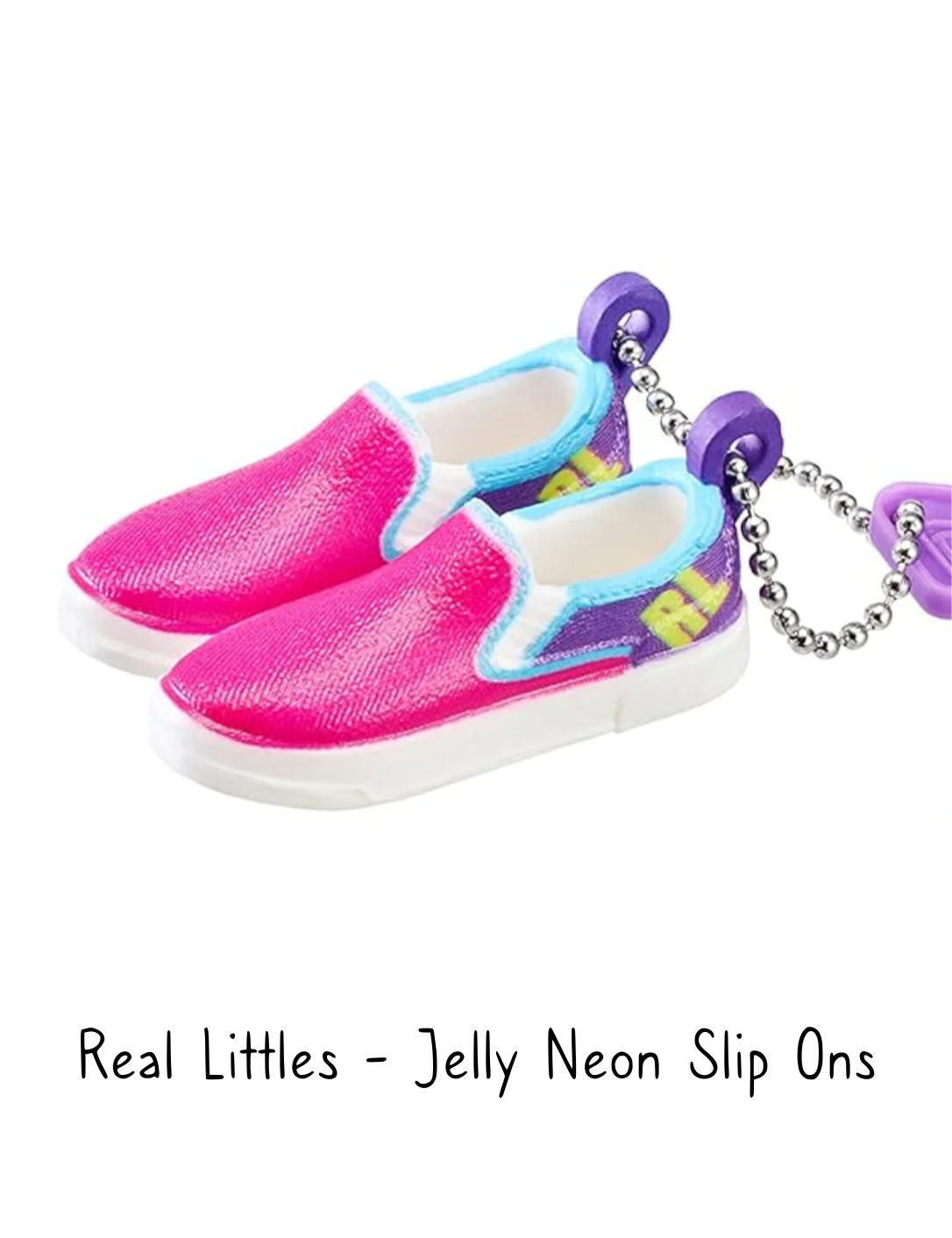 Real Littles Shoes Jelly Neon Slip Ons