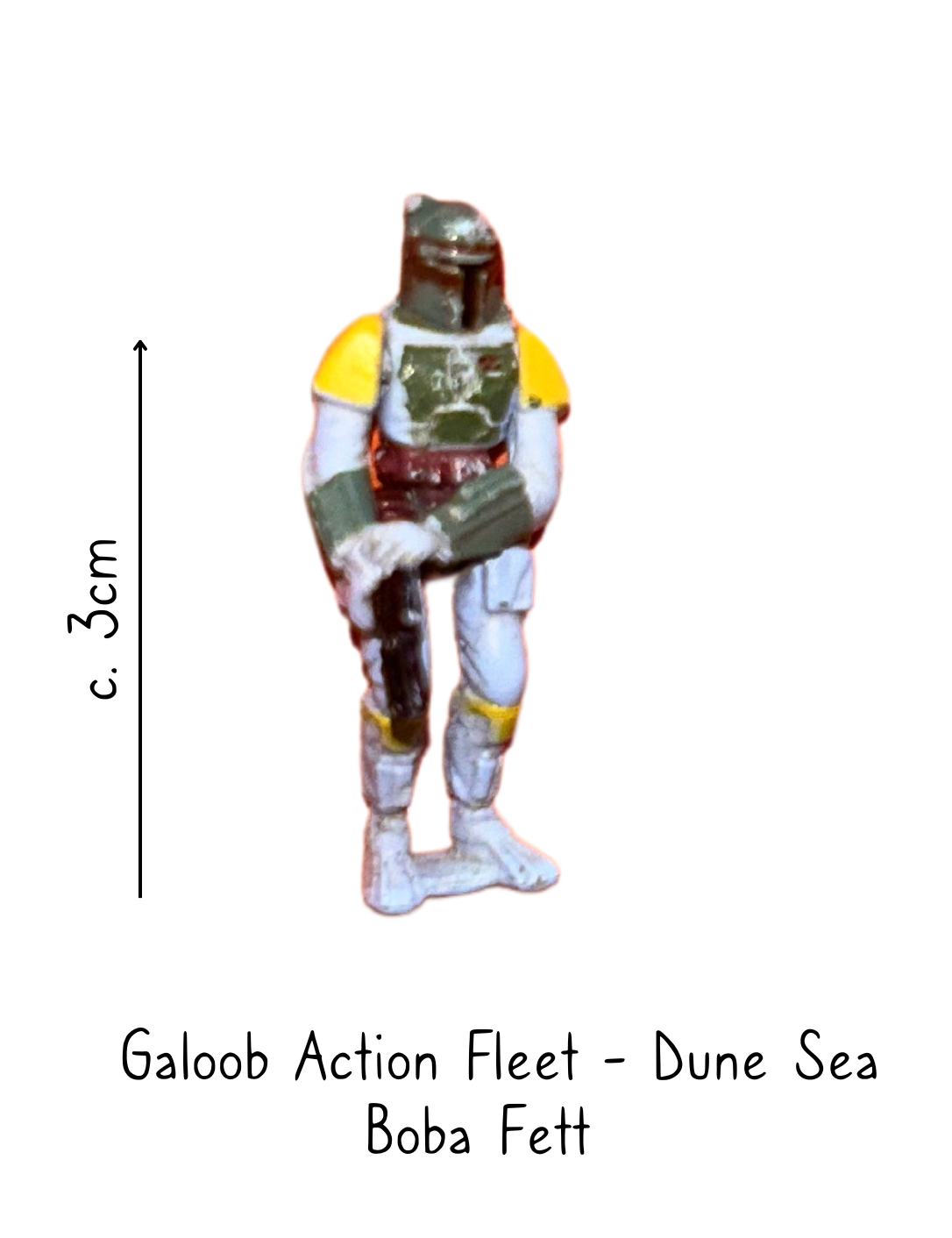 Star Wars Galoob Action Fleet Dune Sea Boba Fett Figure