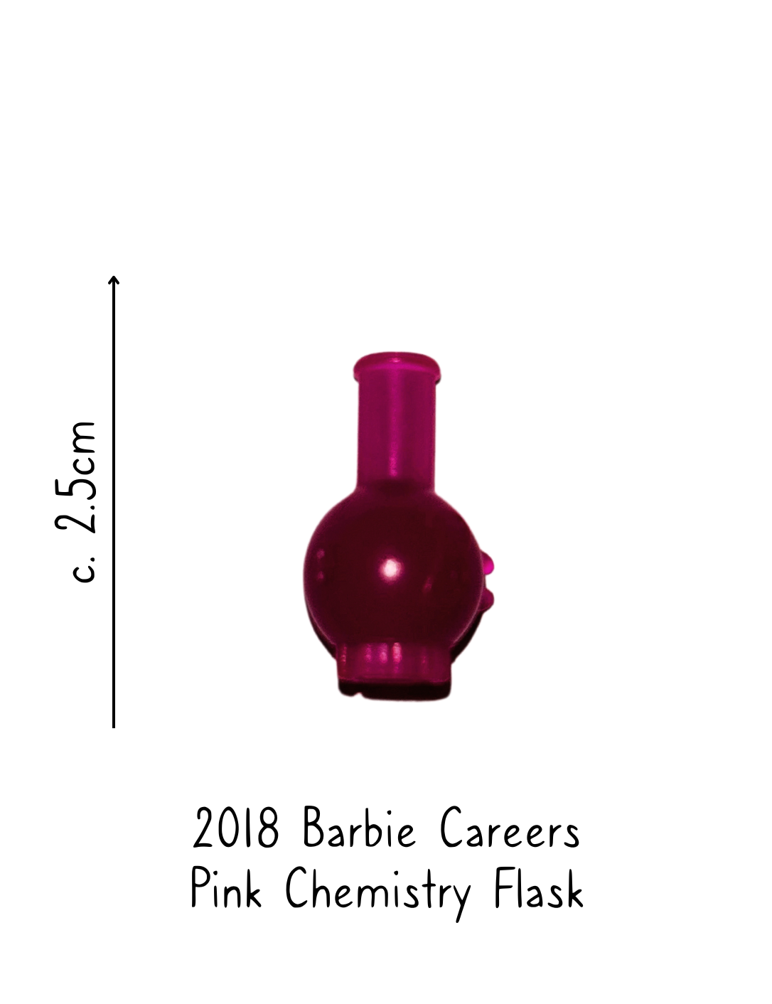 2018 Barbie Careers Chemist Pink Flask