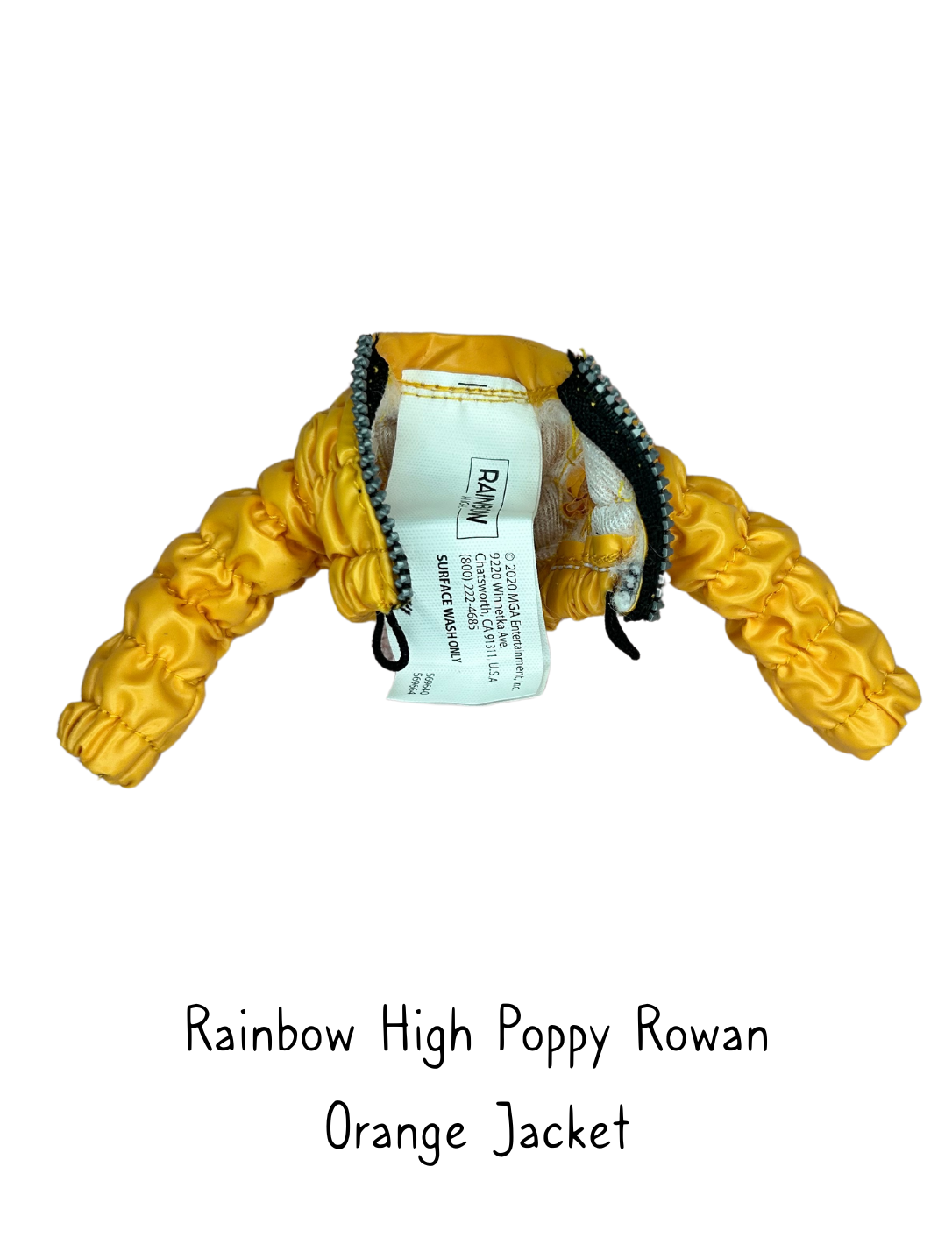 Rainbow High Poppy Rowan Orange Jacket