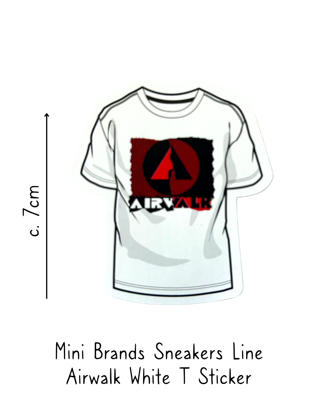 ZURU Mini Brands Airwalk White T-shirt Sticker