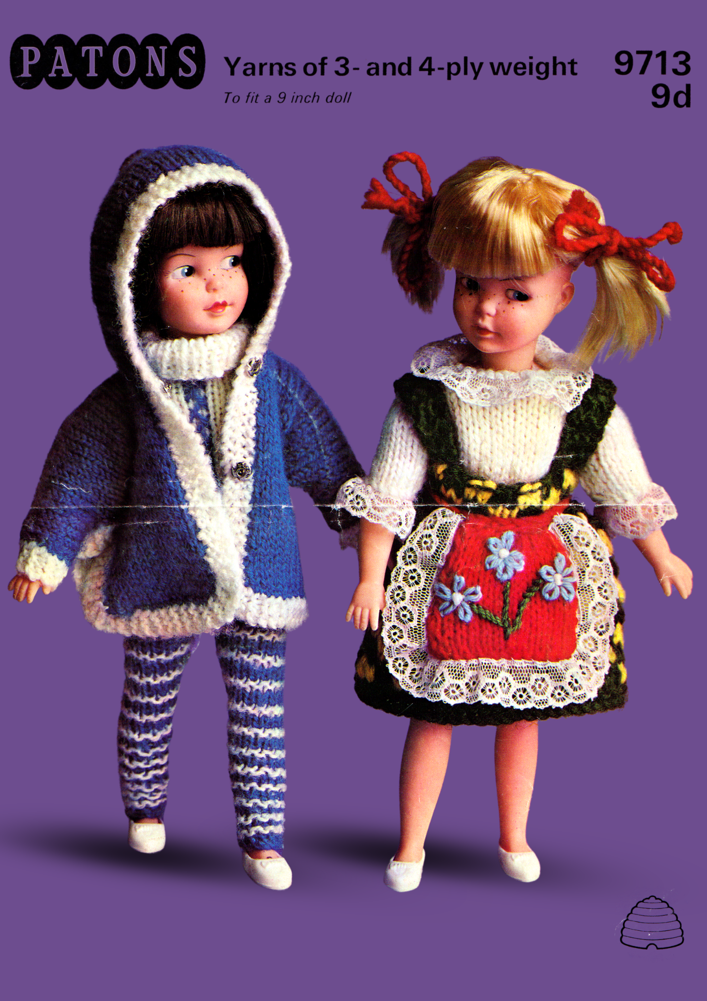 Patons 9713 Patch Knitting Pattern