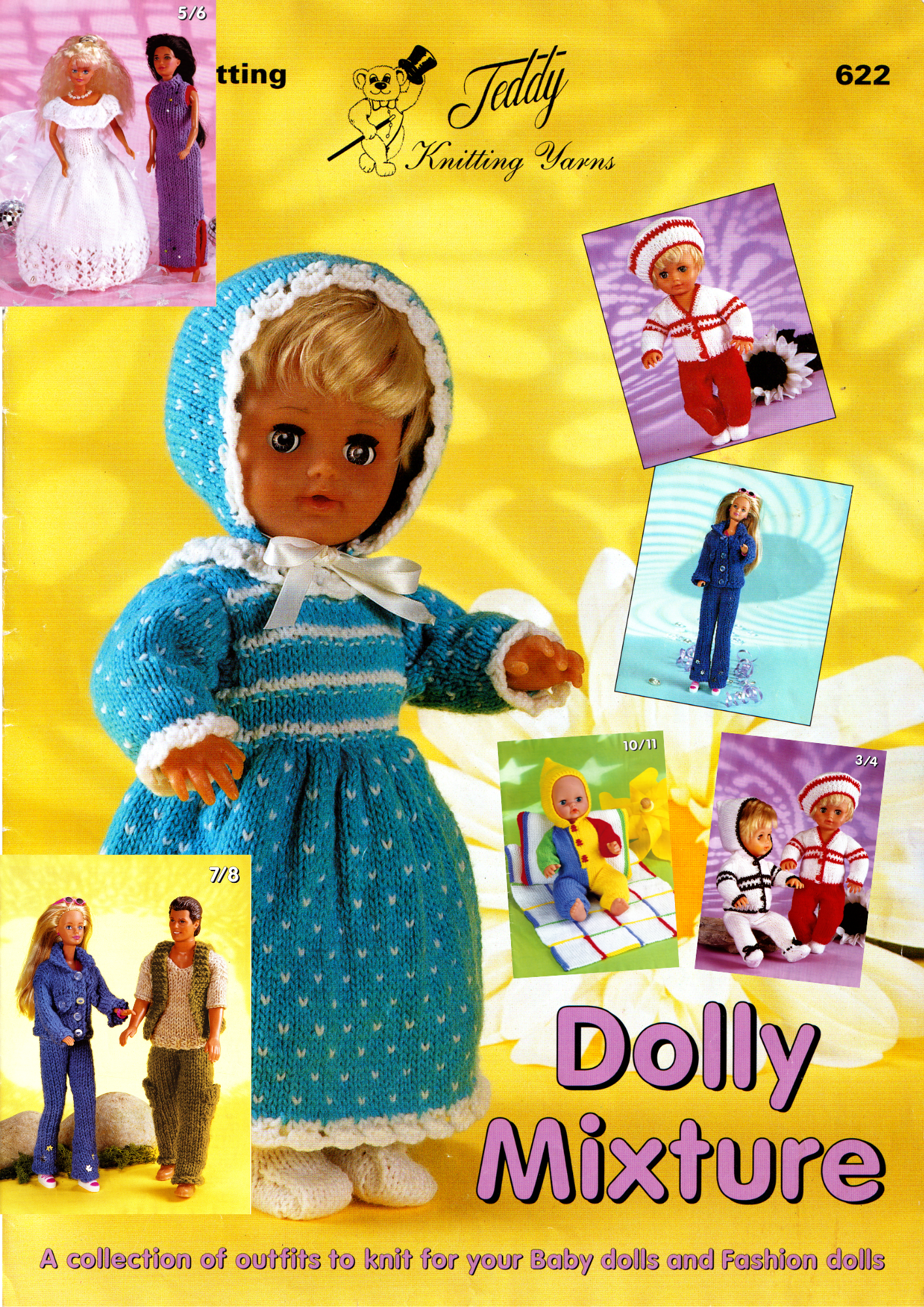 Teddy Yarns 622 Dolly Mixture Knitting Pattern