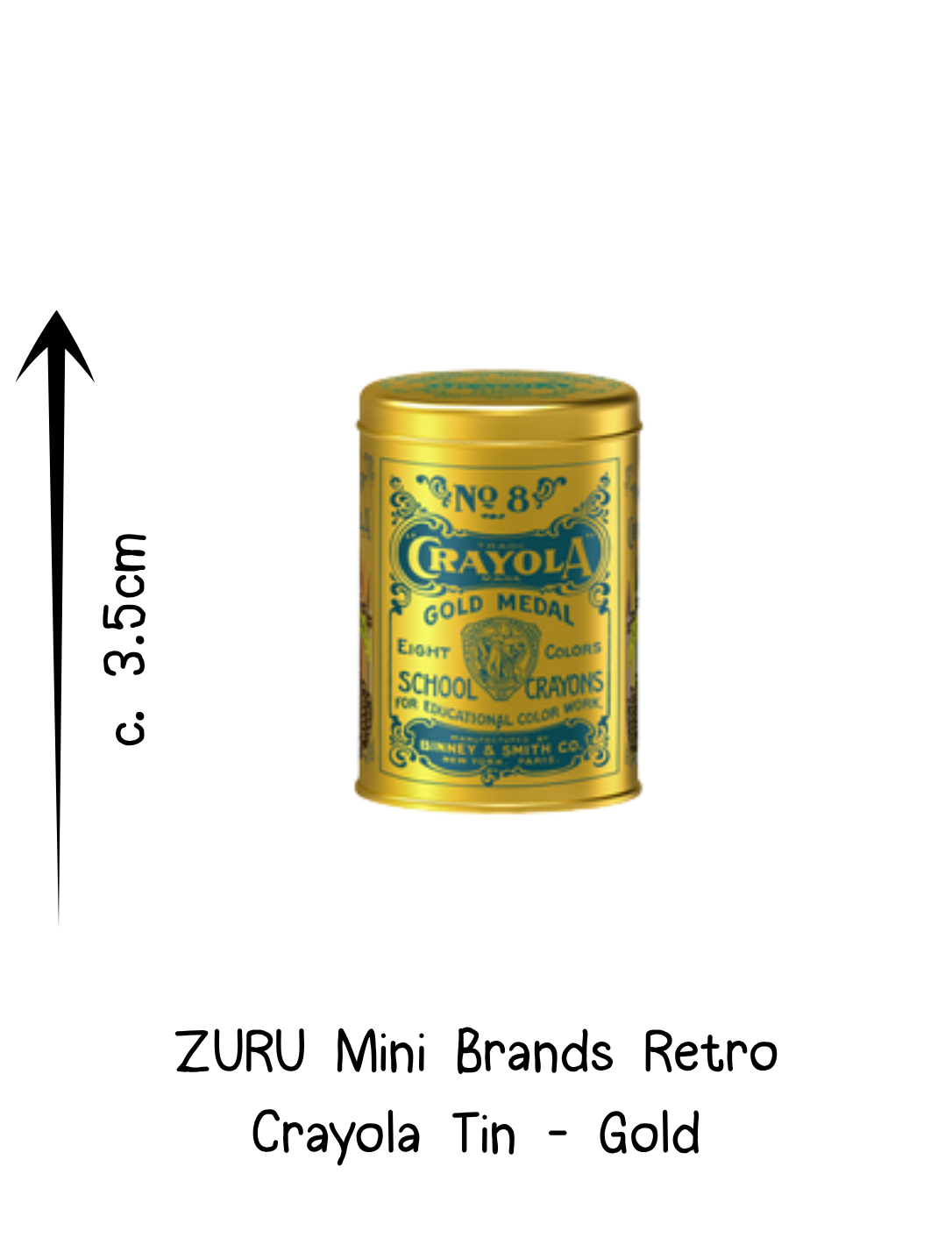 Zuru Retro Mini Brands Gold Crayola Tin