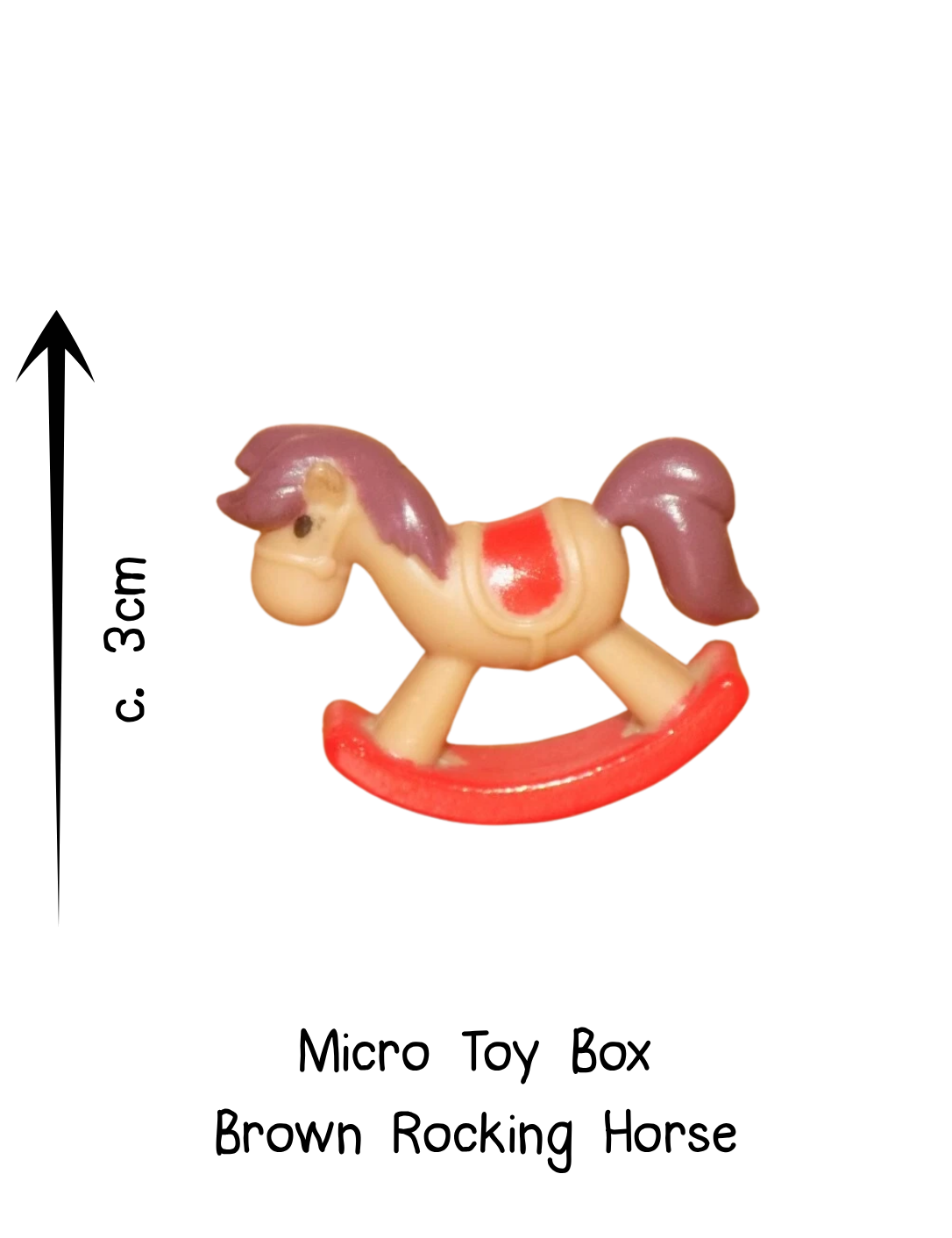 Micro Toy Box Brown Rocking Horse