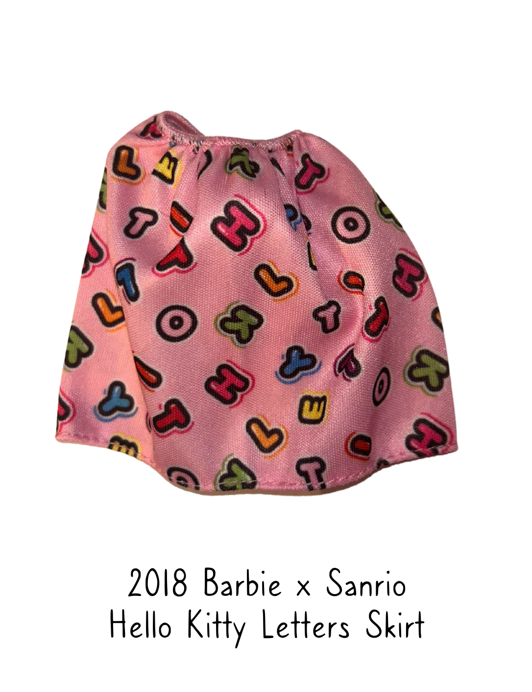 2018 Barbie x Sanrio Hello Kitty Letters Skirt