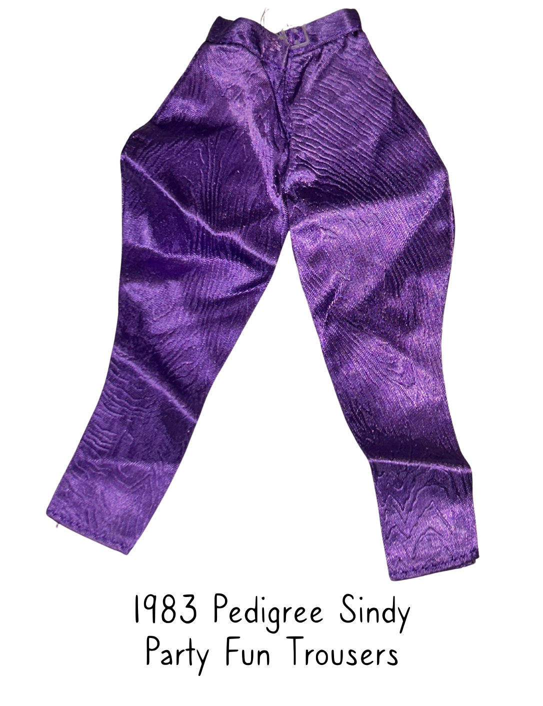 1983 Pedigree Sindy Fashion Doll Party Fun Purple Trousers