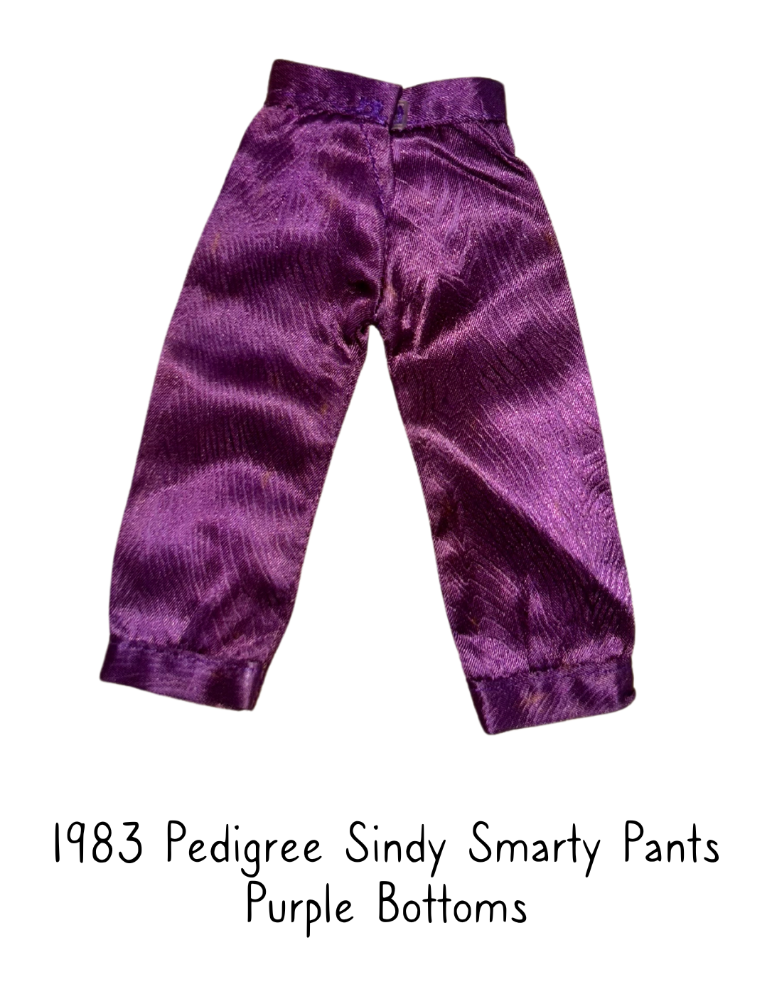 1983 Pedigree Sindy Fashion Doll Smarty Pants Purple Trousers