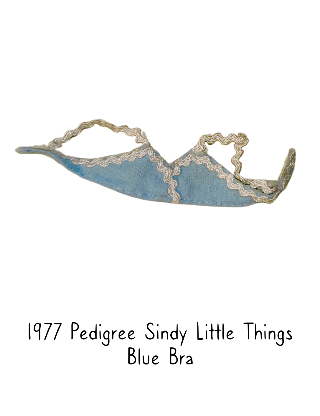 1977 Pedigree Sindy Fashion Doll Little Things Lingerie Blue Bra