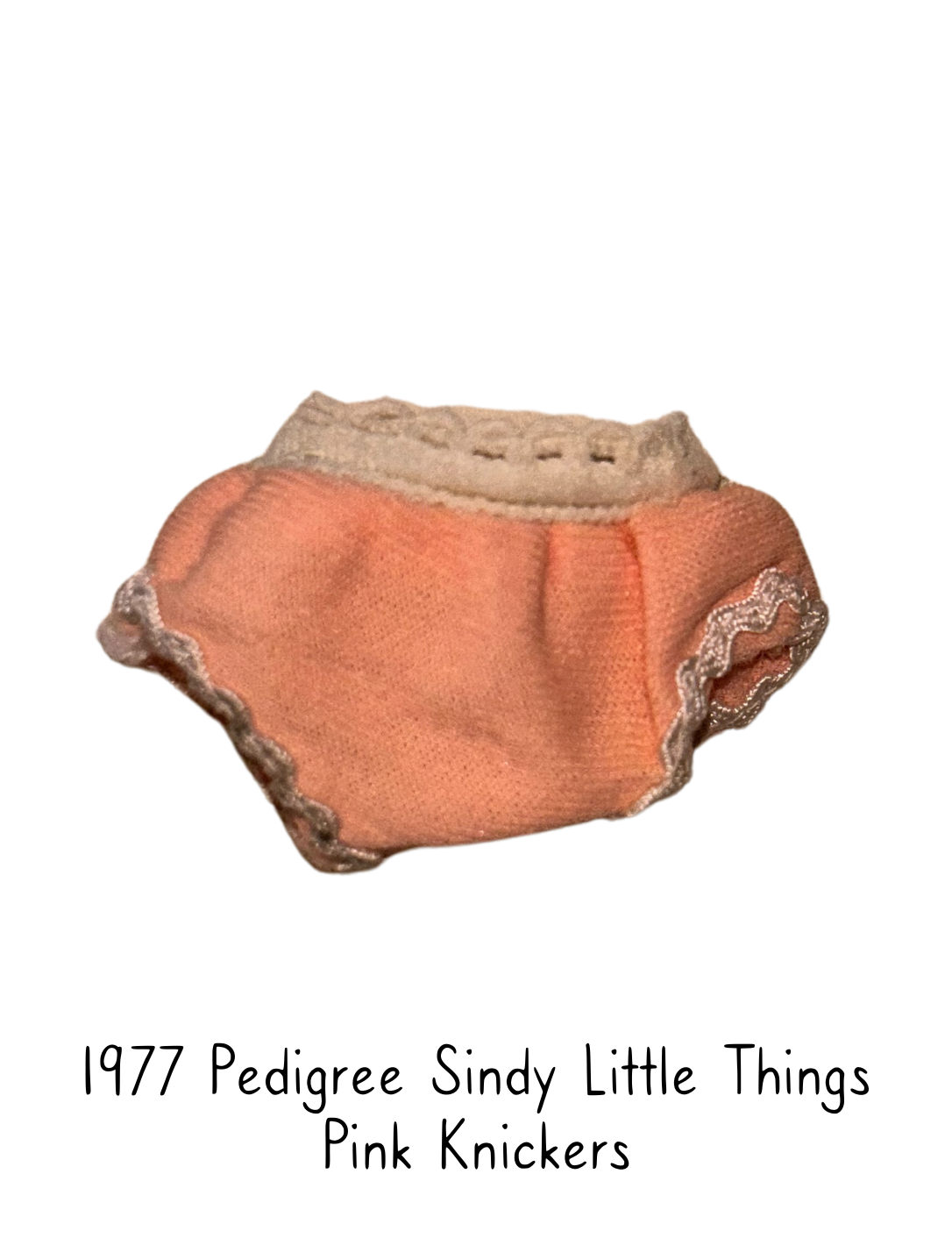 1977 Pedigree Sindy Fashion Doll Little Things Lingerie Pink Knickers