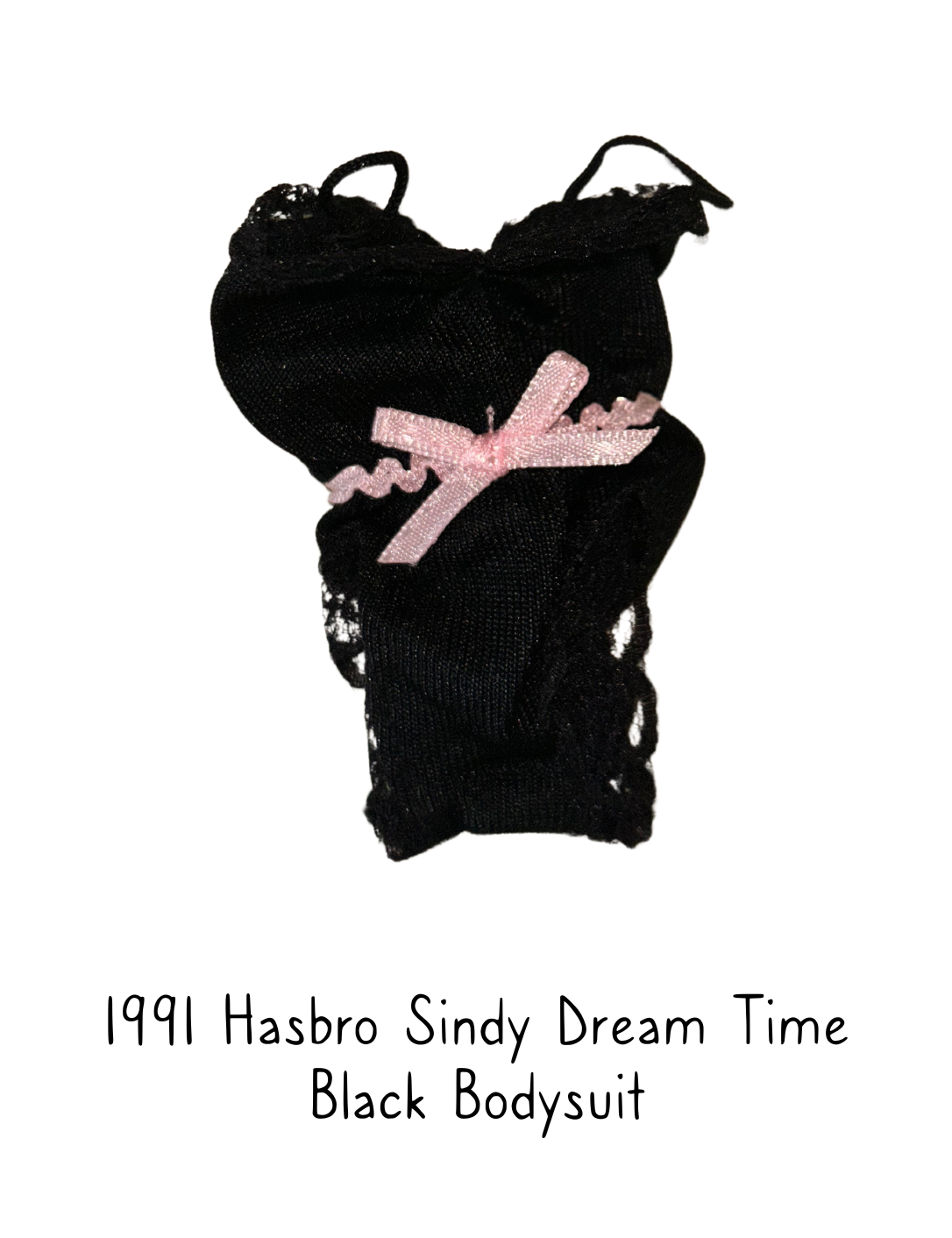 1991 Hasbro Sindy Dream Time Lingerie Collection Black Bodysuit