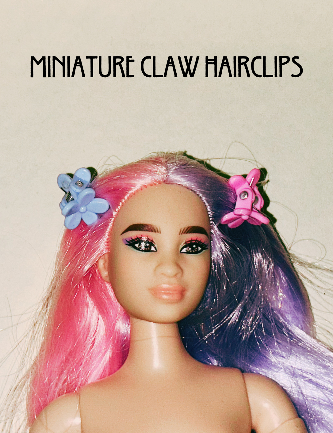 Miniature Claw Hairclips for Fashion Dolls