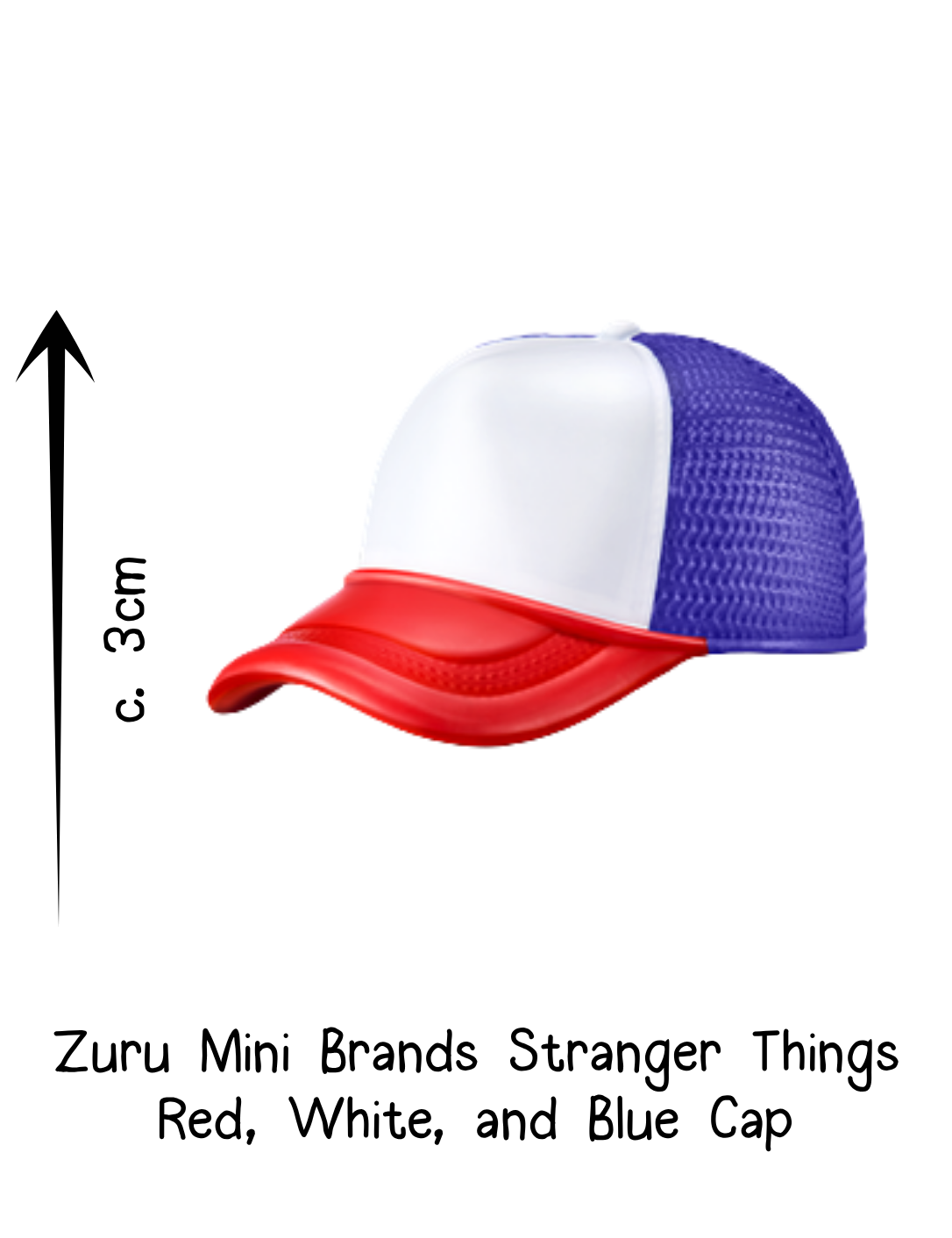 Zuru Mini Brands Stranger Things Red, White, and Blue Cap