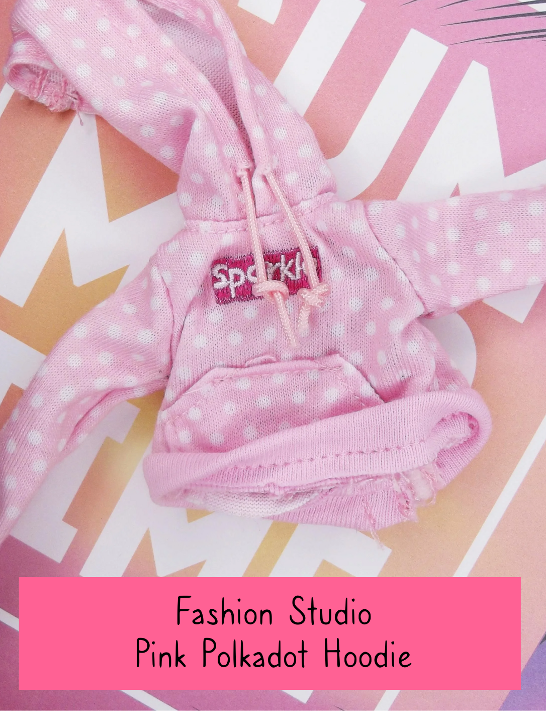 Rainbow High Fashion Studio Pink Polkadot Hoodie