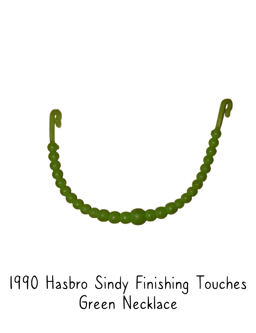 1991 Hasbro Sindy Finishing Touches Green Necklace