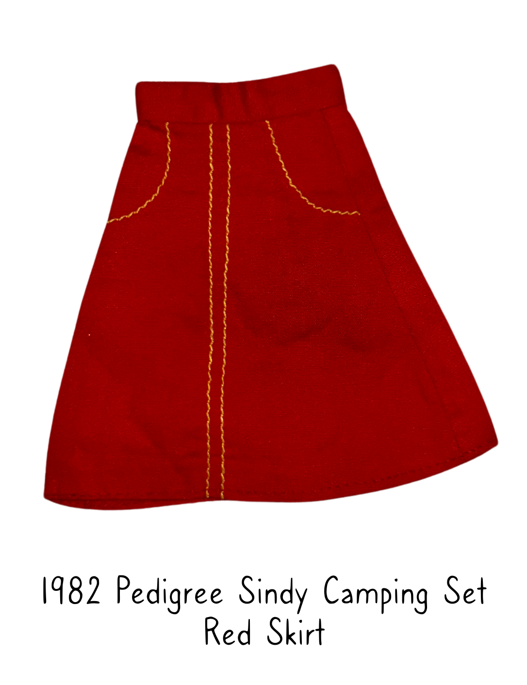 1982 Pedigree Sindy Camping Buggy and Tent Set Red Skirt