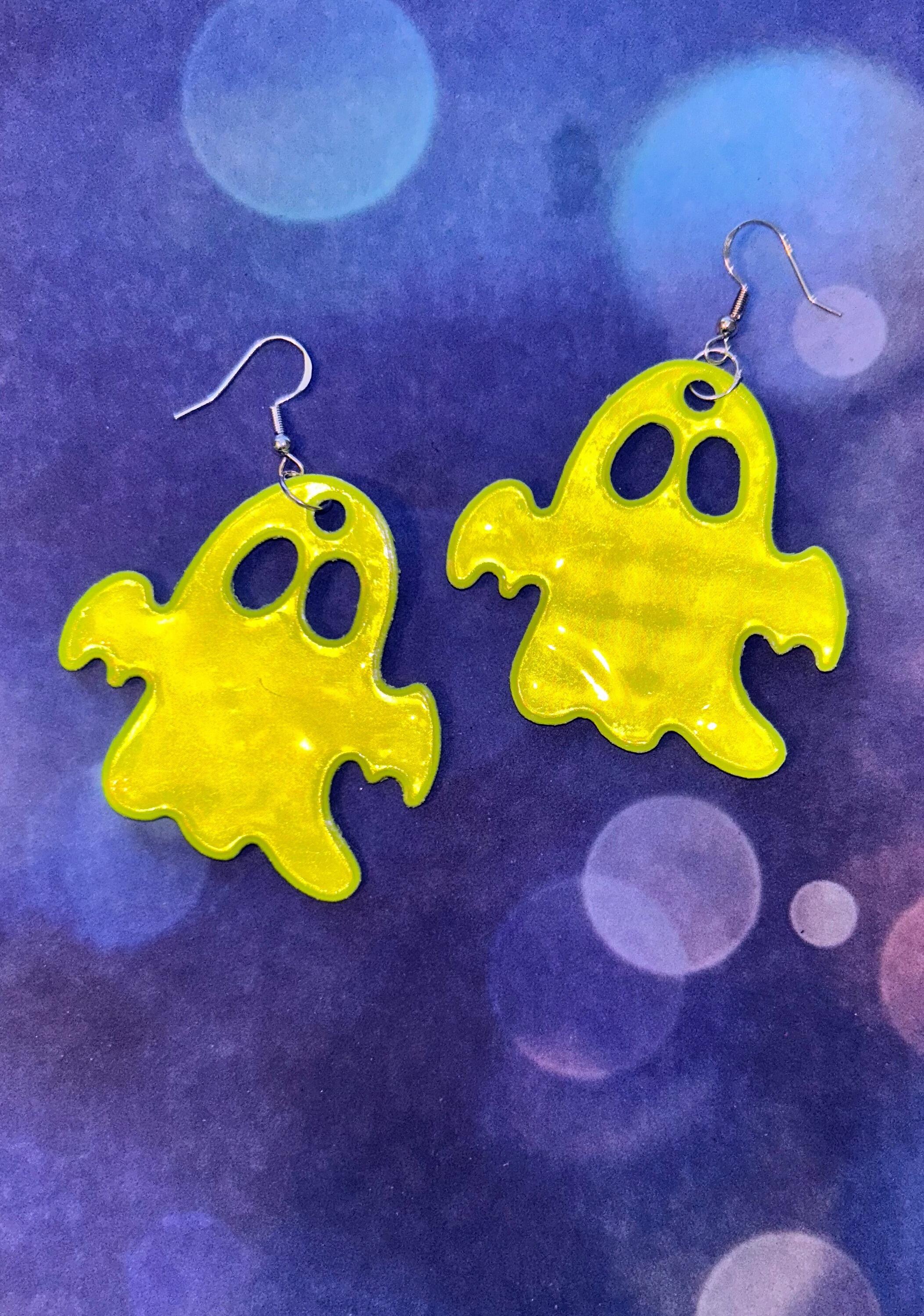 Reflective Ghost Dangle Earrings
