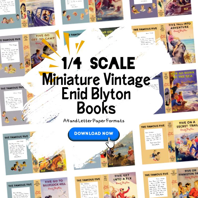 1/4 Scale Enid Blyton Book Covers