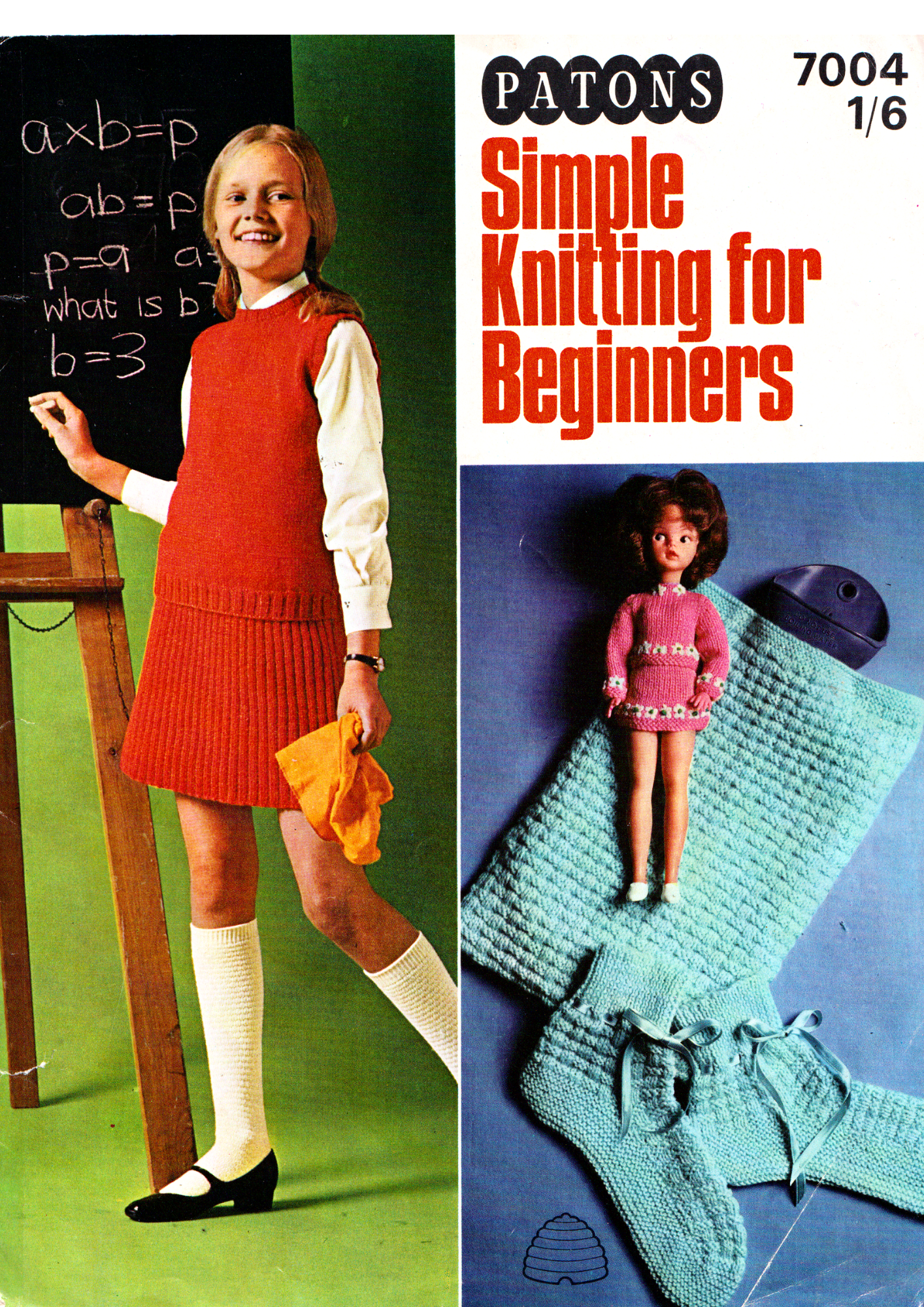 Patons 7004 Sindy Doll Knitting Pattern