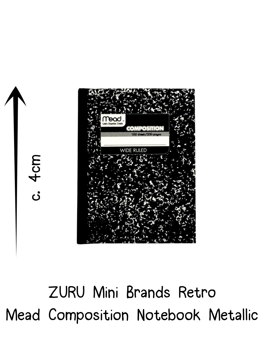 Zuru Retro Mini Brands Metallic Mead Composition Notebook