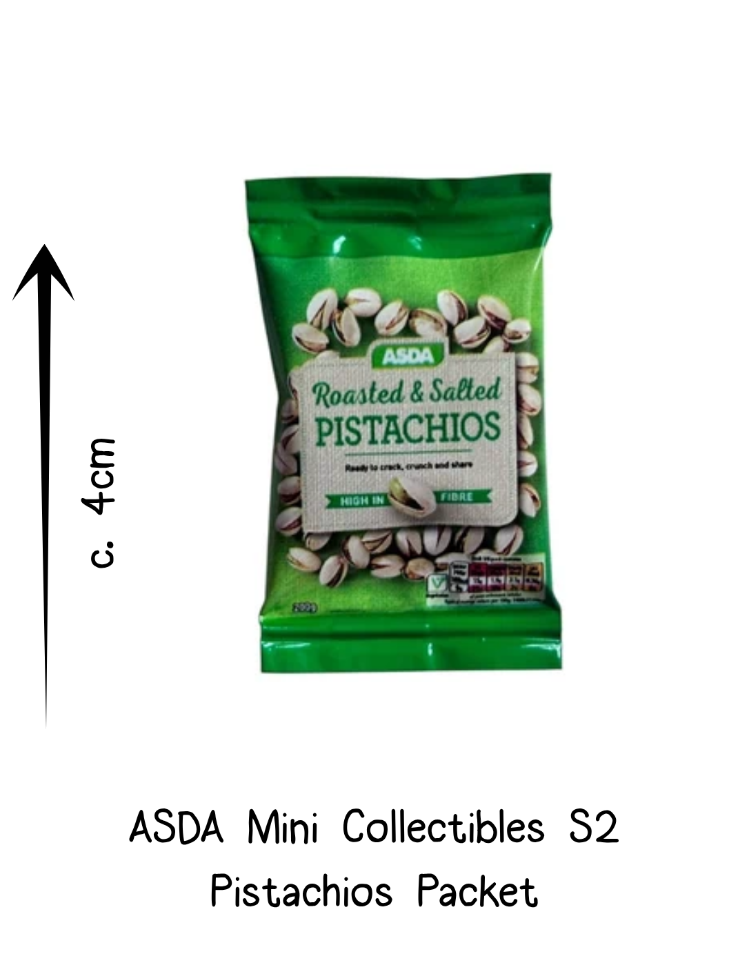 Asda Mini Collectibles Pistachios Packet